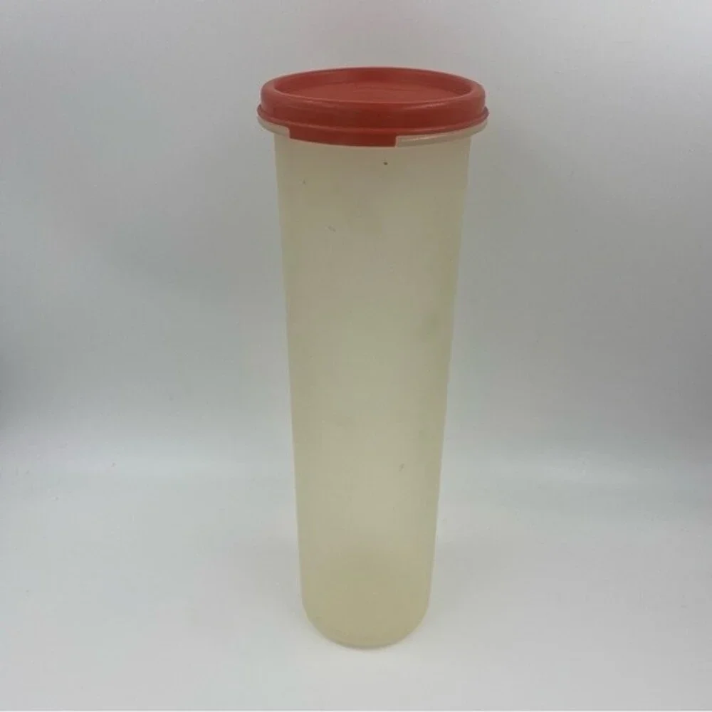 Vintage‎ Tupperware Spaghetti Holder with Red Lid 1661-5
